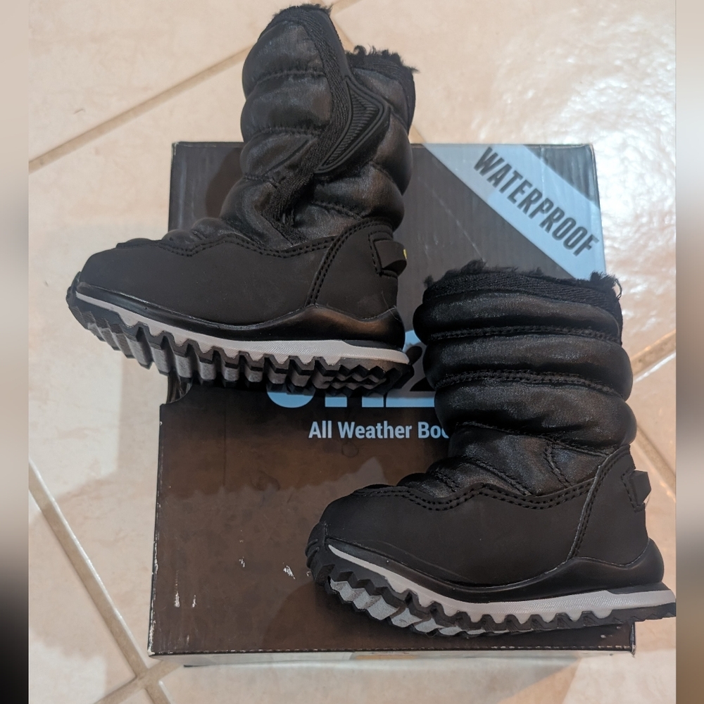 Kids All Weather Black Boots